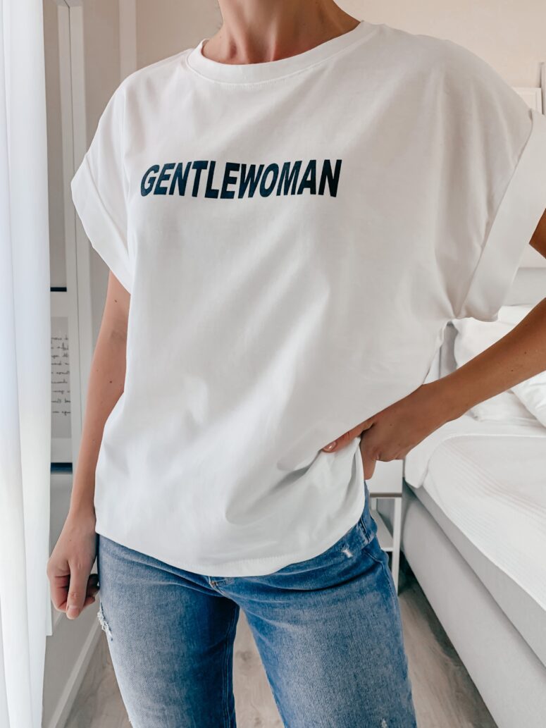 Weißes T-Shirt Gentlewoman