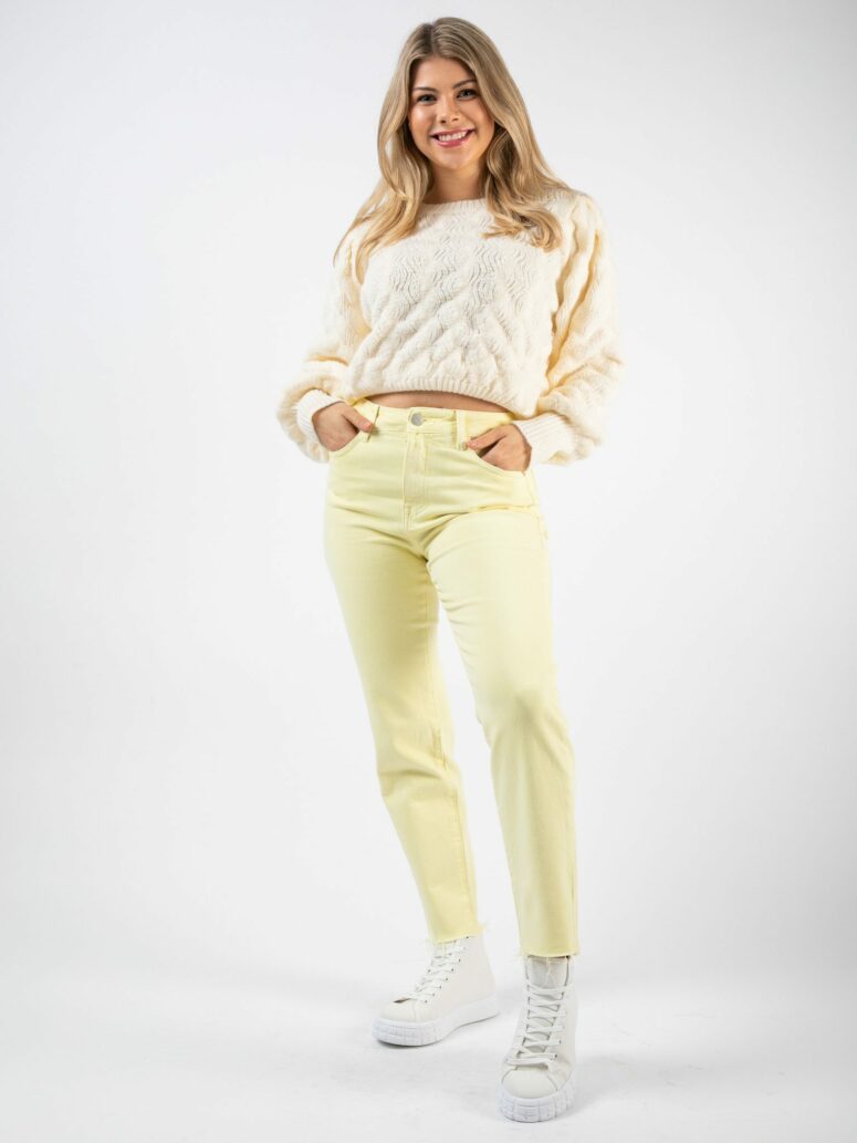 Jeans "Sunny" in pastelligem Gelb